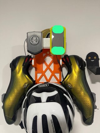 Soporte Accesorios Bicicleta Naranja