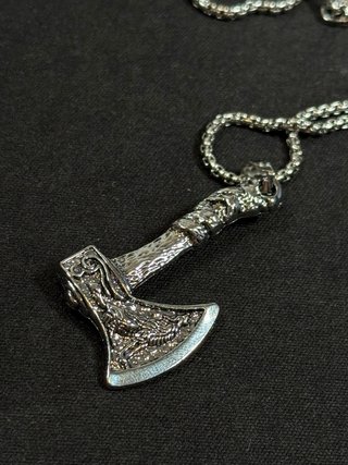 Colgante Hacha Vikinga Vintage estilo medieval y2k