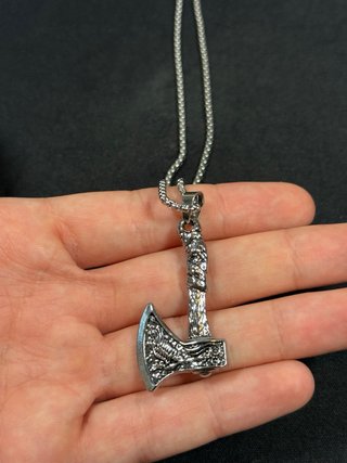 Colgante Hacha Vikinga Vintage estilo medieval y2k