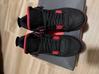 Jordan 4 Raptors Negro Púrpura