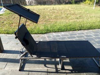 Tumbona plegable gris Lidl