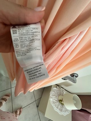 Abito da cerimonia pesca/ rosa