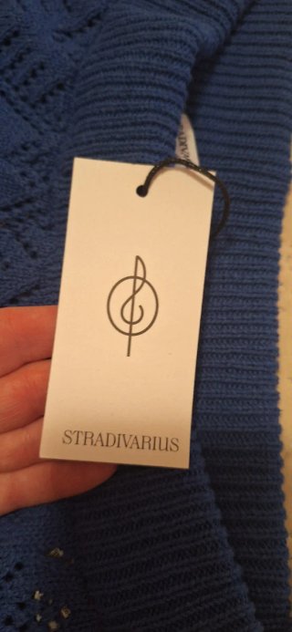 Pantalón de punto azul talla XL