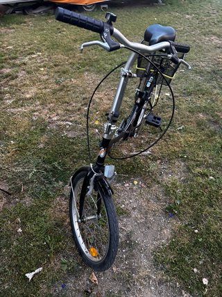 Bicicleta plegable AMAT con cesta