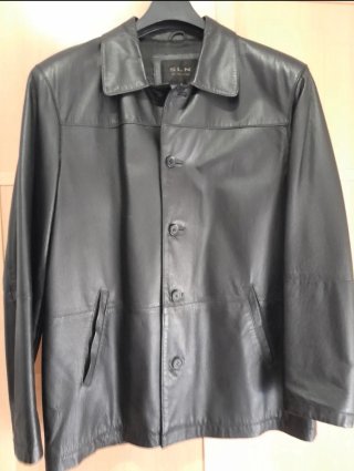 Chaqueta de Piel SLN Negra