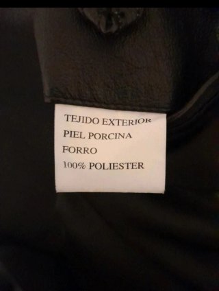 Chaqueta de Piel SLN Negra