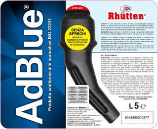 Rhütten, AdBlue Motores diésel, Basf, aditivo de síntesis, urea purísima, ISO 22241