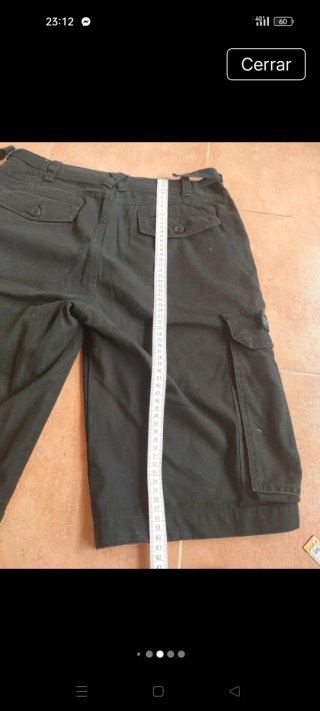 Pantalones cortos cargo negros