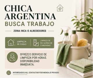 Ofrezco mis servicios de limpieza de hogares