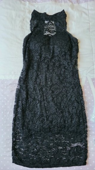 Tubino nero pizzo