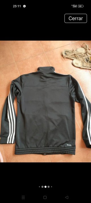 Sudadera Adidas Negra y Gris