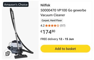 Aspirador Profesional Nilfisk VP100 Go Line