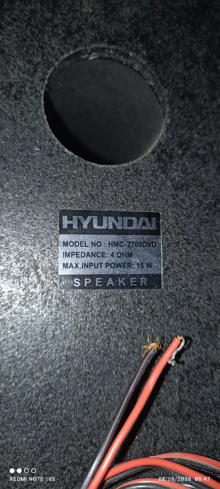 Altavoces Hyundai cadena de sonido