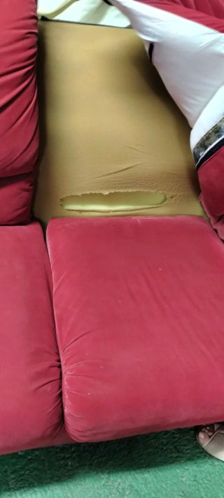 Sofá de 2 plazas rojo