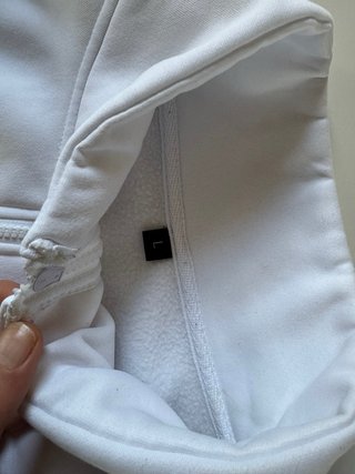 Sudadera bicolor cremallera hombre