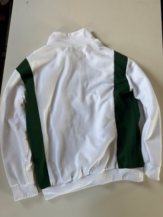Sudadera bicolor cremallera hombre