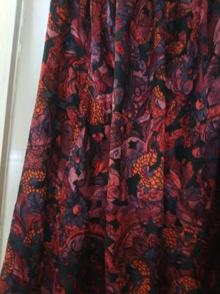 Falda larga estampada