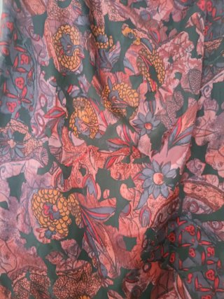 Falda larga estampada