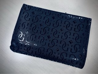 Monedero Cartera Guess Negro y Dorado