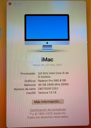 Imac 27' Apple Plata