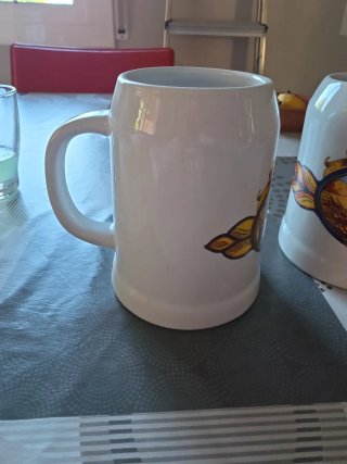 Jarra Cerveza Alemana Das Mälzen y Die Ernet