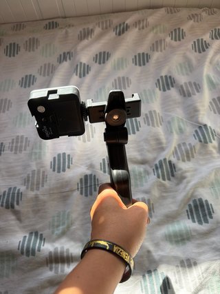 Mini trípode con luz LED potente