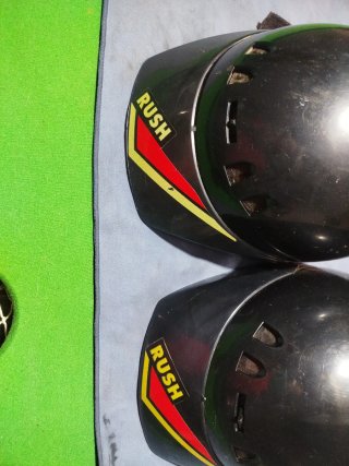 Casco de moto RUSH negro