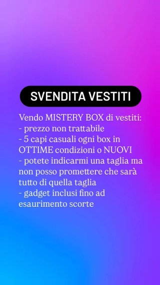 Mistery Box Abbigliamento: 5 Capi