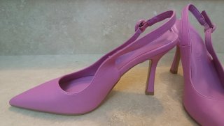 Scarpe décolleté slingback rosa