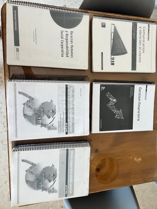 Libros curso Administracion y Finanzas