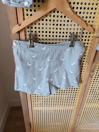 Conjunto hermanos coordinados estampado aves