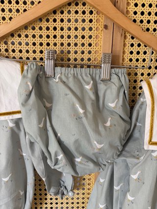 Conjunto hermanos coordinados estampado aves