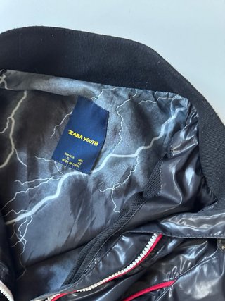 Chaqueta Brillante Negra Hombre