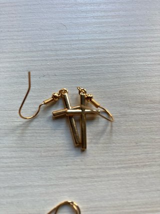 Lote Pendientes Dorados y Perlas