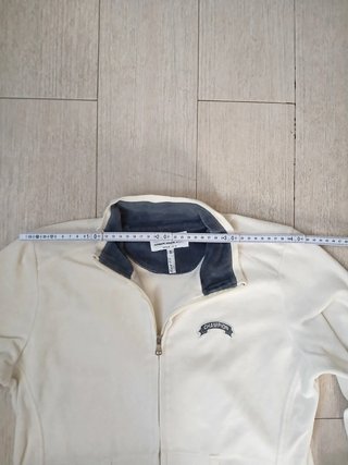 Champion felpa fleece crema - Taglia S - Spalle 40 cm, Lunghezza 57 cm