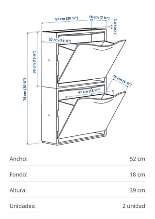 3 Zapateros Blancos Trones Ikea