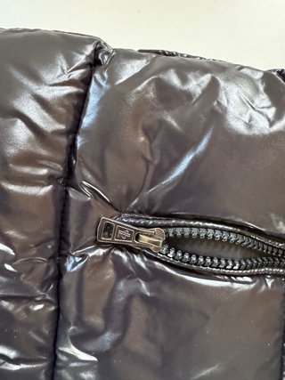 Chaleco Moncler Negro con Capucha