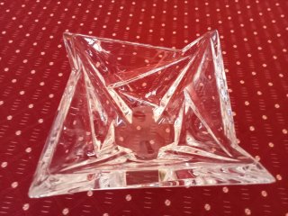 Cenicero de cristal decorativo