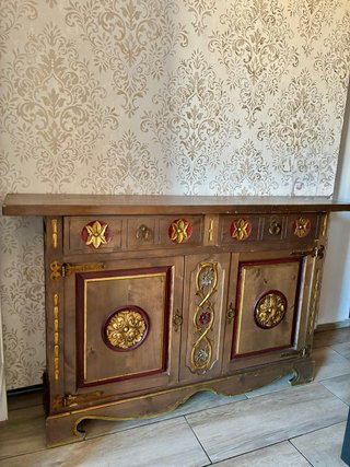 Cómoda de madera cajonera mesa vintage