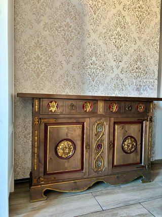 Cómoda de madera cajonera mesa vintage