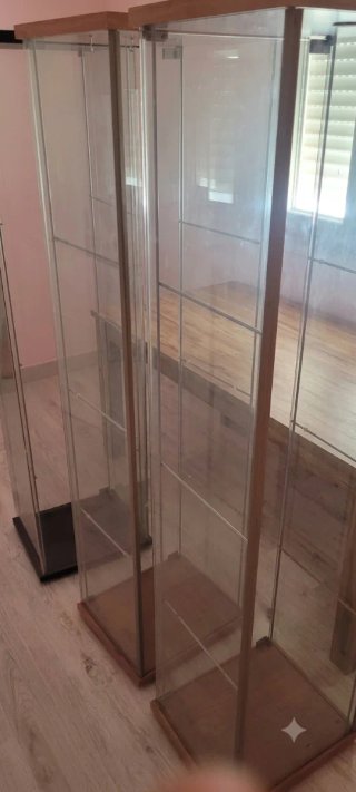 3 Vitrinas Cristal 3 Estantes