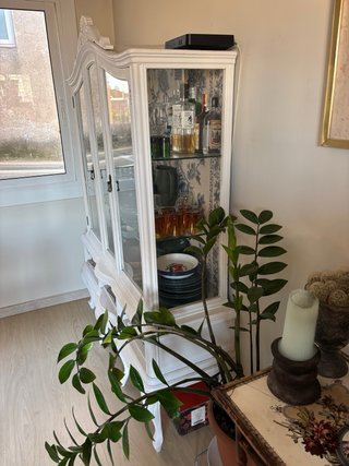 Vitrina Vintage Madera Cristal