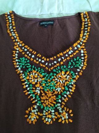 Camiseta Opera Prima Manga Francesa. Talla M.