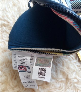 Pochette Mc2 Saint Barth fantasia tartan righe new