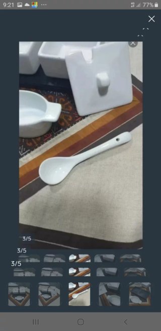Juego Salseras con Bandeja y Cucharas
