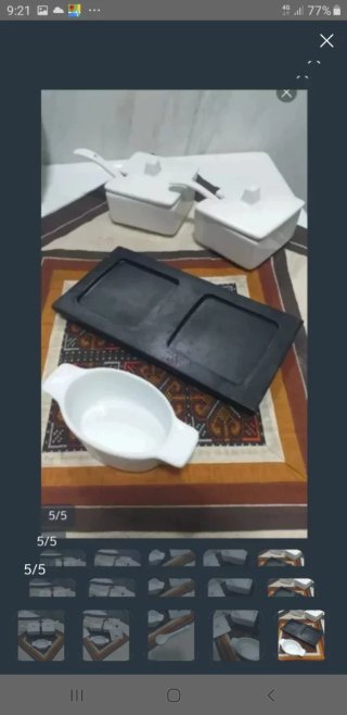 Juego Salseras con Bandeja y Cucharas