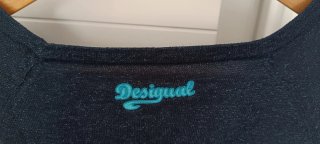 Jersey Desigual azul con bordados