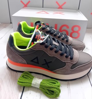 SUN68 Scarpe Uomo Tg 43 Mod TOM FLUO