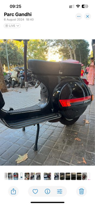 Vespa P200E 1984 Negra Manual (price negotiable)
