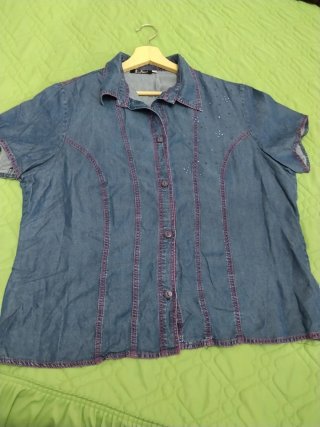 Camiseta de mujer Cathie's azul